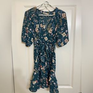 Floral, ruffle summer dress